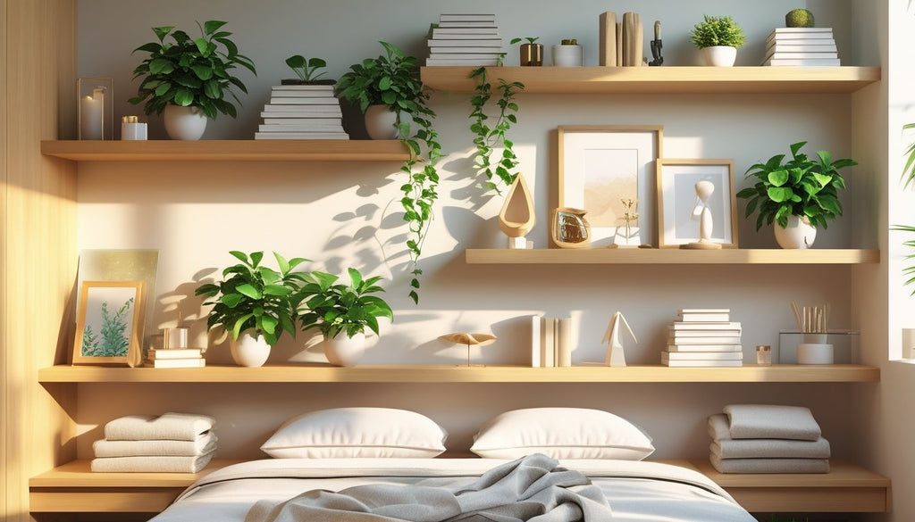 Bedroom Shelves Wall: Best Design & Storage Ideas | WoodSnap