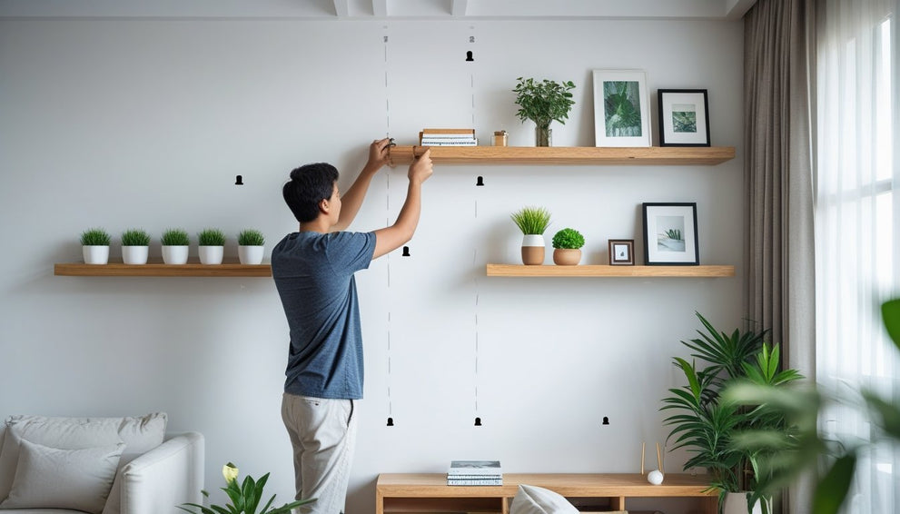 Can You Hang Shelves Without Putting Holes in the Wall? Here’s What Works