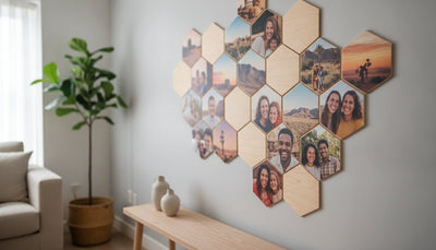 Hexagon Photo Prints on Wood: Engineering Kinetic Wall Murals with Geometric Precision