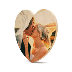 12 Inch Heart Vintage Matte Wood Print