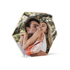 12x12 Hexagon Birch Photo Mount Wood Print