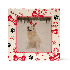 Birch Pattern Wood Christmas Woof Candy Canes