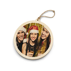 Circle Single Wood Ornament