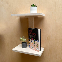 Simple & Sturdy Double Wall Shelf