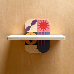 Simple & Sturdy Wall Shelf - Geometric Art Three 12