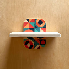 Simple Sturdy Wall Shelf - Geometric Art Two 12
